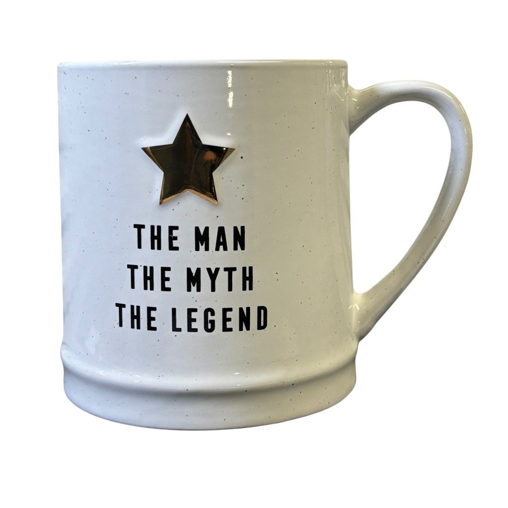 Sheffield Home The Man The Myth The Legend Coffee Mug White Gold Star‎